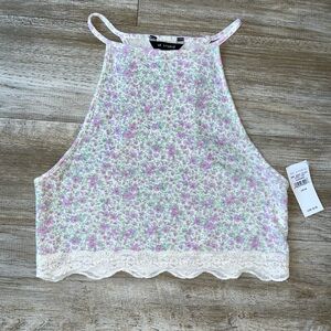 NWT AE Studio Lace Hem Tank Top